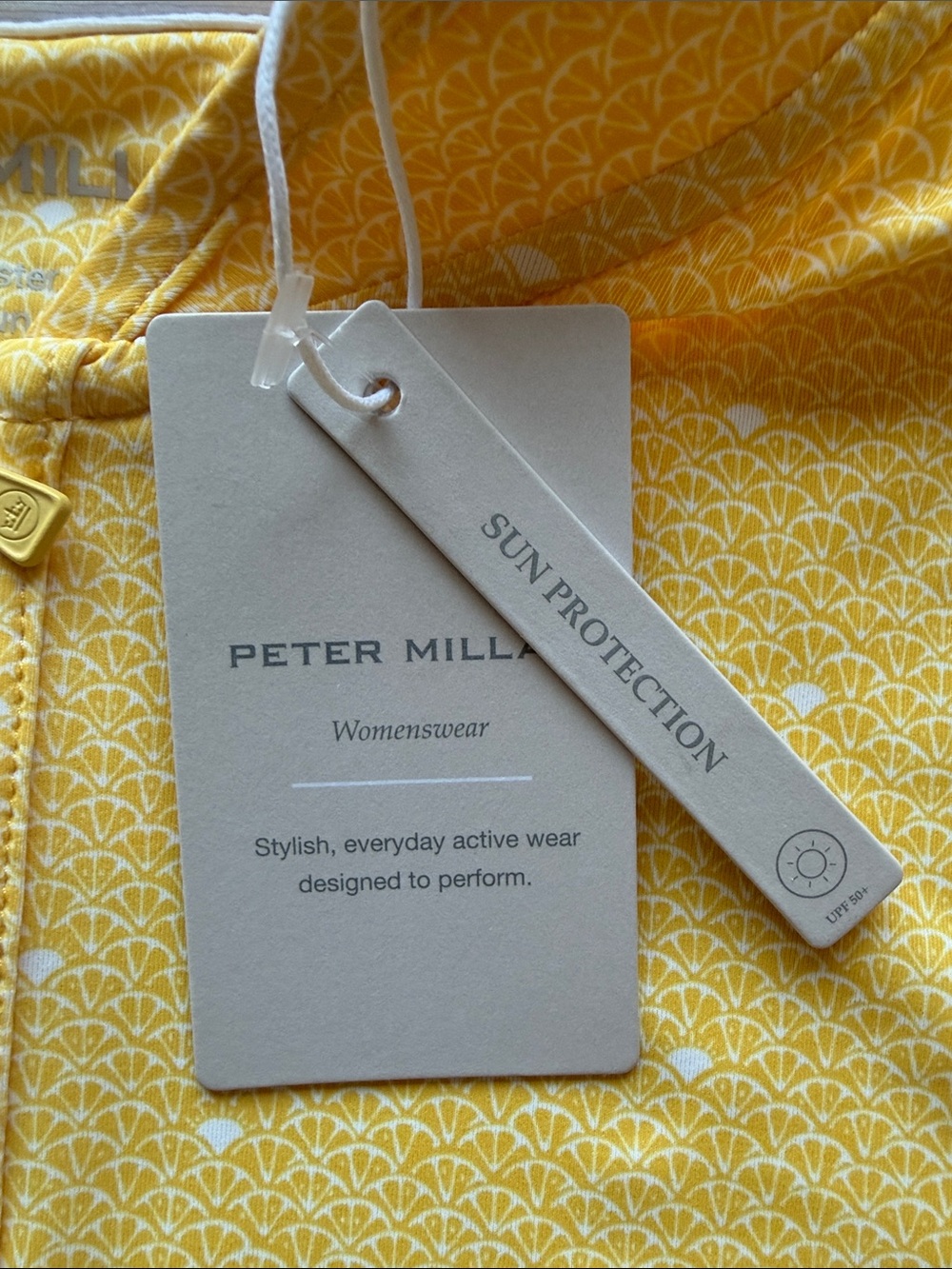 Peter Millar Yellow Long-Sleeve Quarter-Zip Golf Top - Picture 2 of 11
